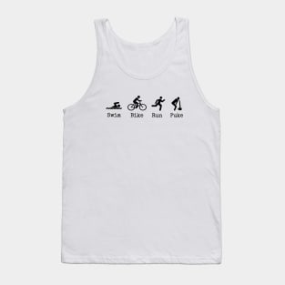 Swim Bike Run Puke Tank Top